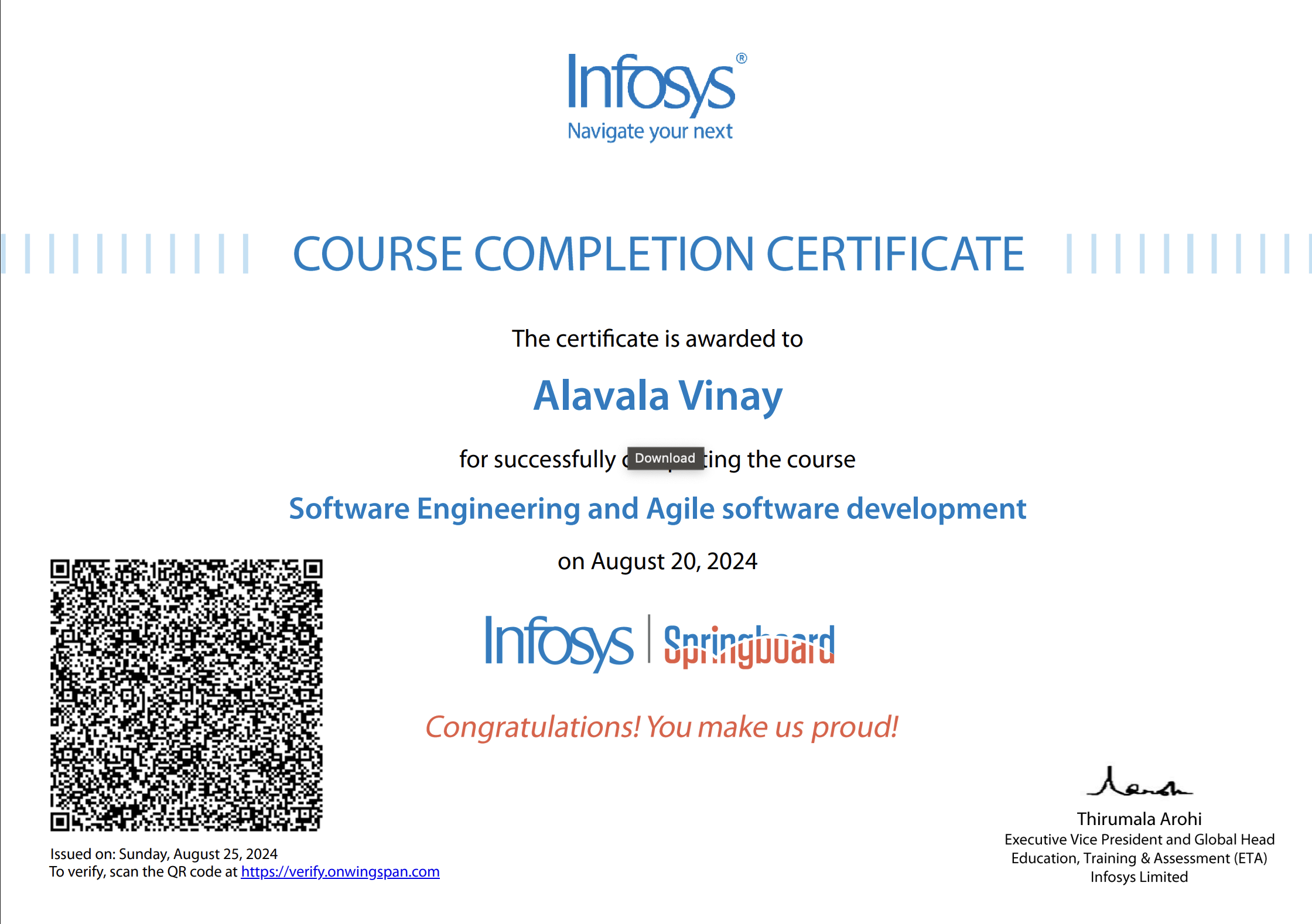 Software Engineer and Agile Software Development