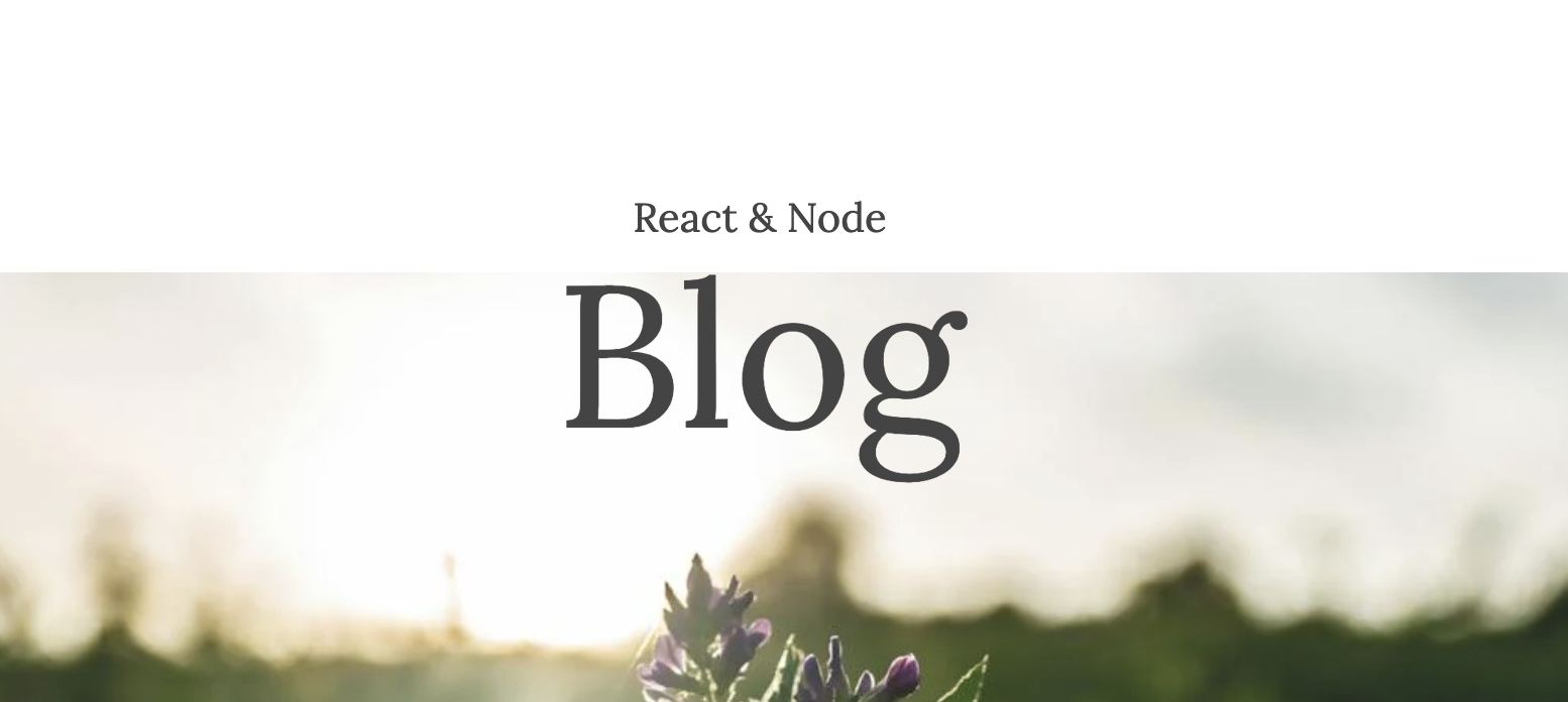 Blog Application